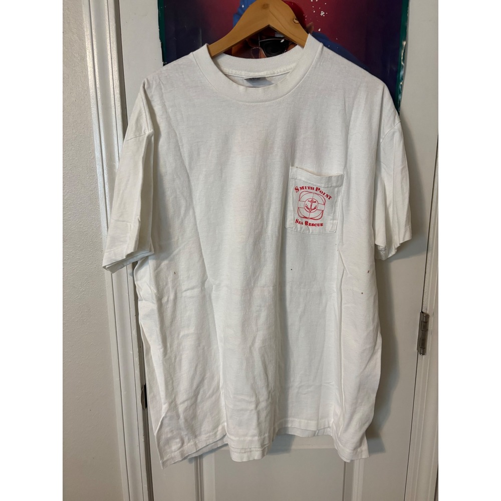 Vintage 1995 Reedville Bluefish Derby T-Shirt XXL Coors Smith Point Sea Rescue